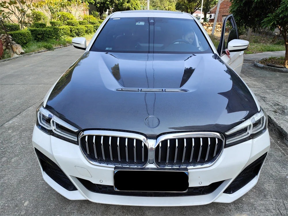 Carbon Hood for  G30 G38 CS Style 5 Series 2018-2022 Engine Cover Carbon Fiber Car Hood Bonnet Cover